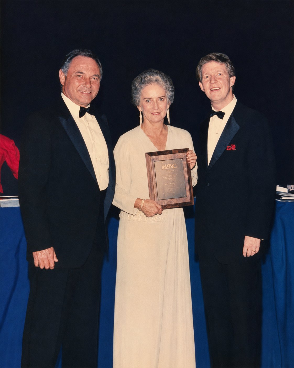 Camilla Bailey Hughes with Aflac CEO Dan Amos